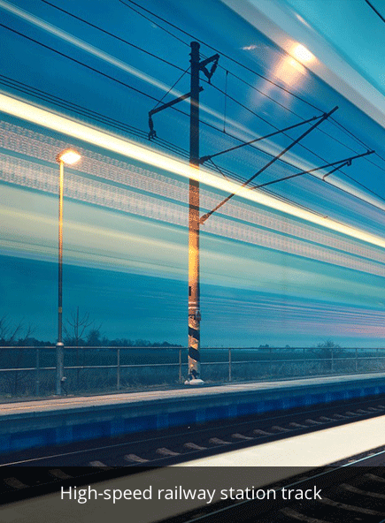 High-speedrailwaystationtrack